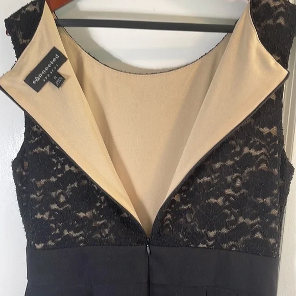 Connected women’s black sleeveless dress - Picture 9 of 10